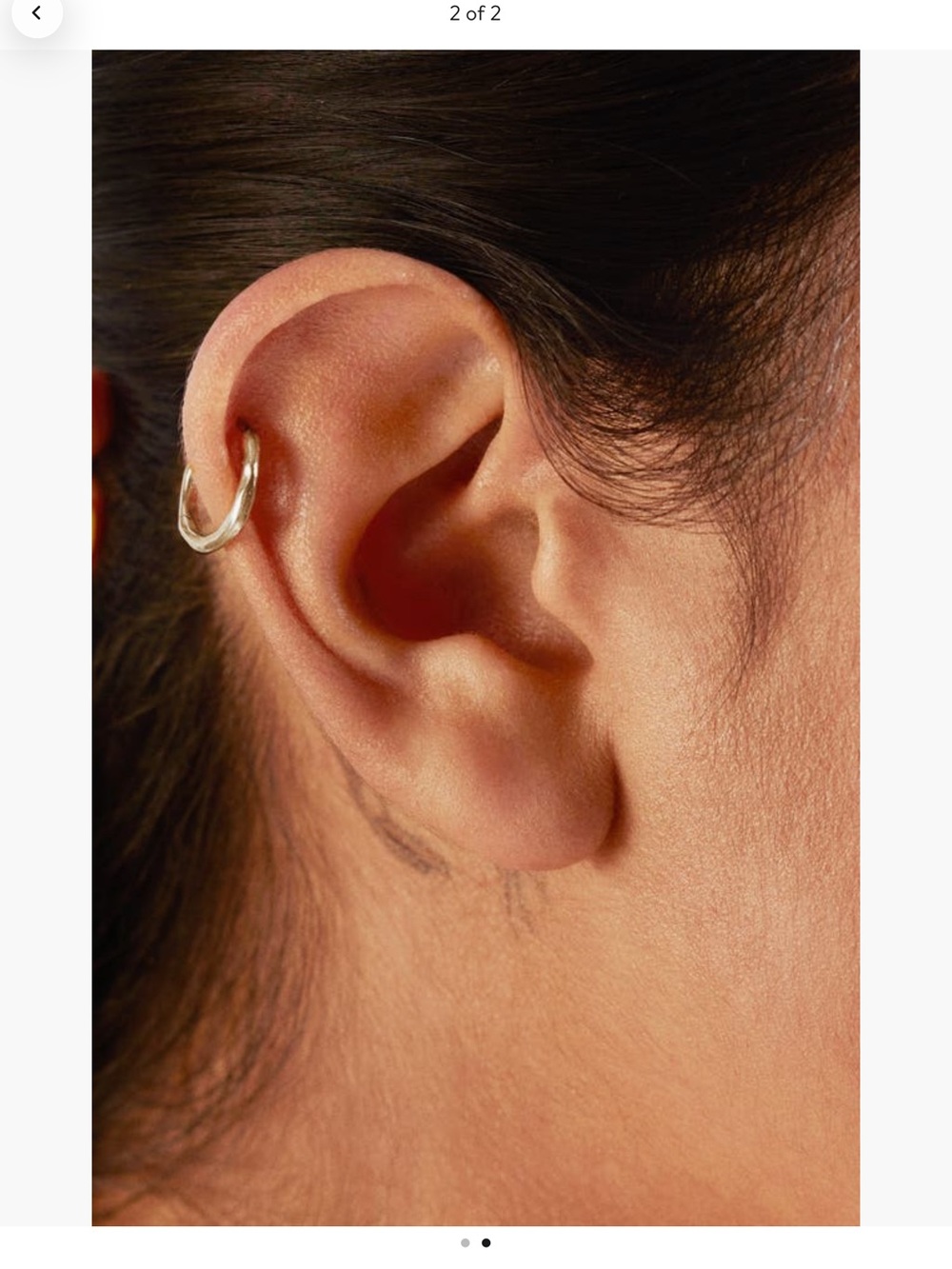 ✨ LIKE NEW – Monica Vinader Siren Muse Huggie Earrings (Sterling Silver) ✨ - Picture 2 of 10